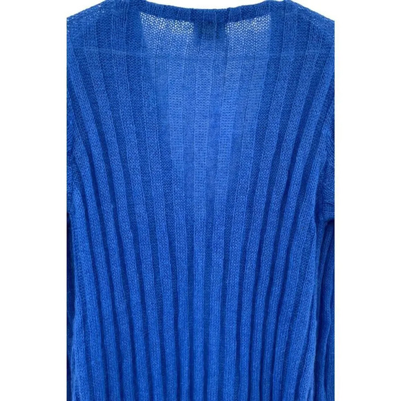 Forte Forte Women's Mohair Sweater Cardigan Duster Ribbed Coat Blue OS - Picture 8 of 14